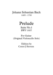 Suite No.1 Prelude BWV 1007 For Guitar