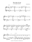 The Gift of Life - Piano Solo