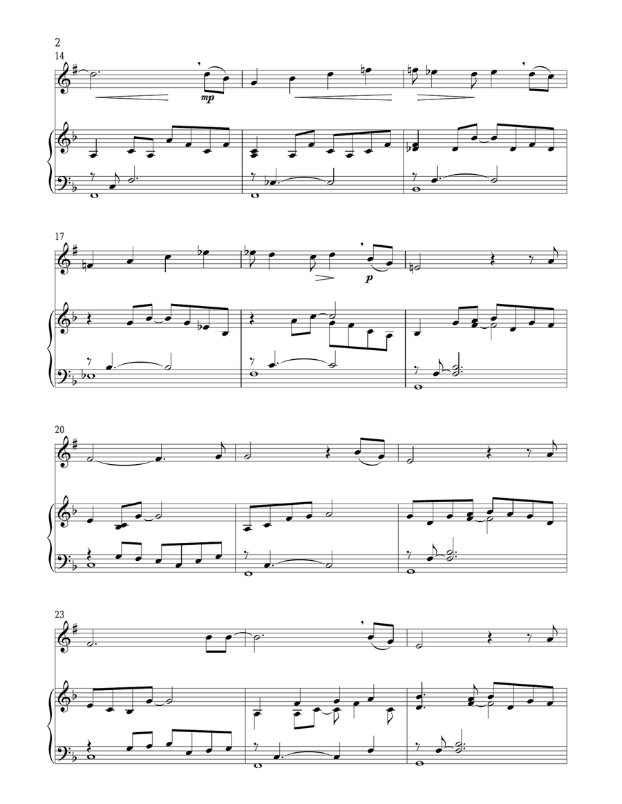 Drink With Me (To Days Gone By) (from Les Miserables) Trumpet Solo scores gallery preview page 2