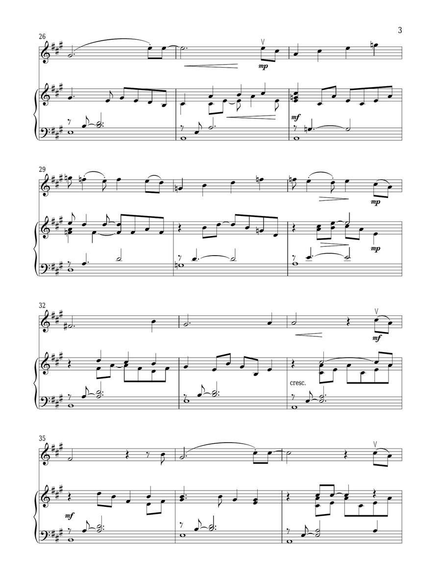 Drink With Me (To Days Gone By) (from Les Miserables) Violin Solo scores gallery preview page 3