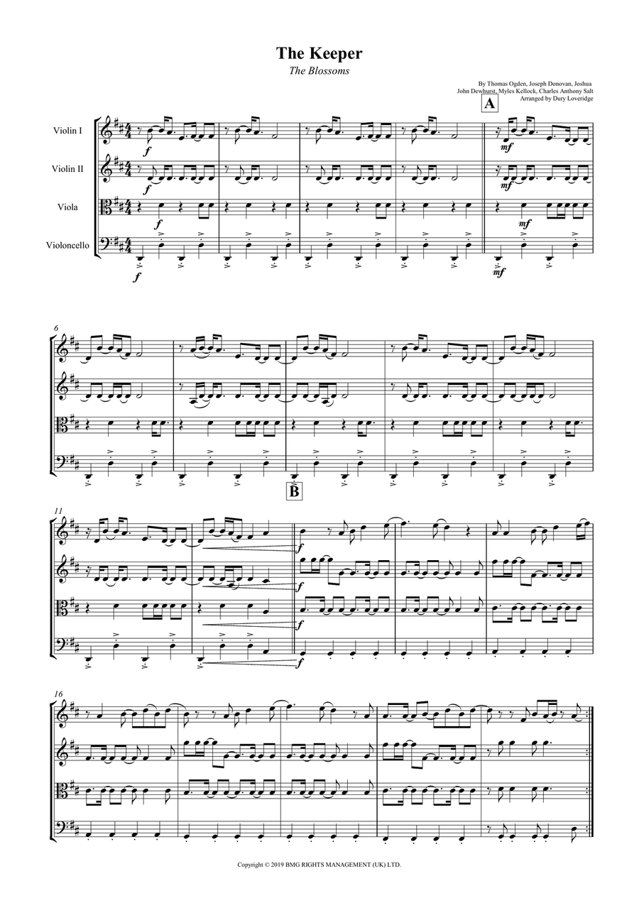The Keeper String Quartet scores gallery preview page 2