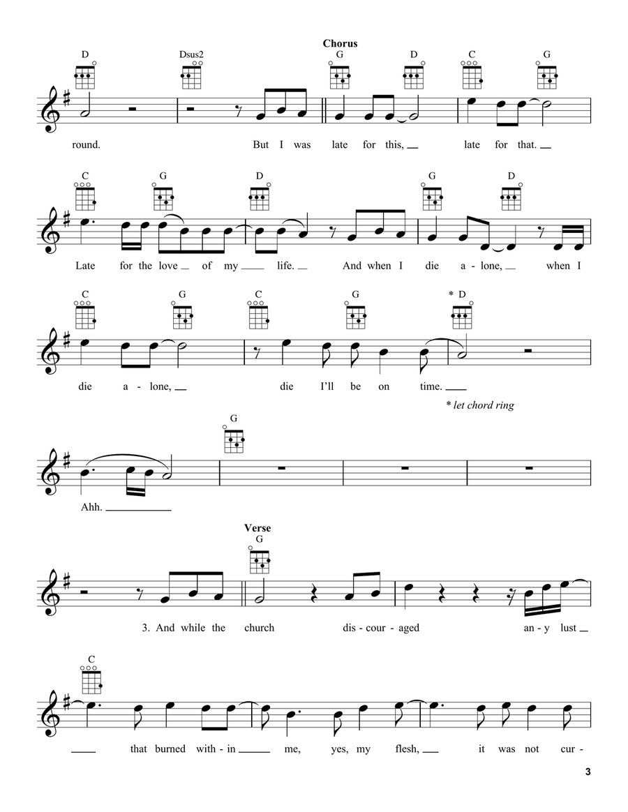 Cleopatra Cleopatra Ukulele scores gallery preview page 3