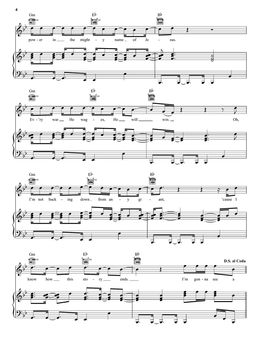 See A Victory See A Victory Piano, Vocal, Guitar scores gallery preview page 4