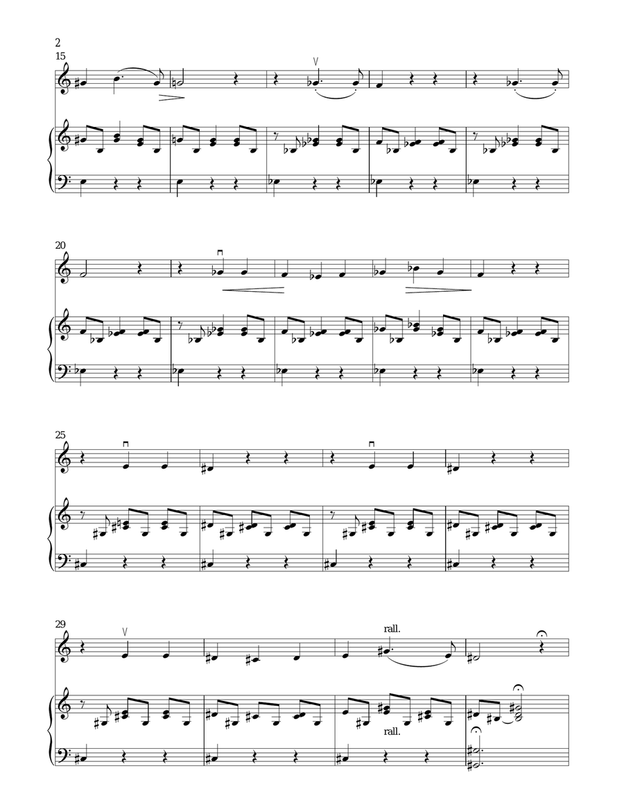 The Thénardier Waltz Of Treachery (from Les Miserables) Violin Solo scores gallery preview page 2