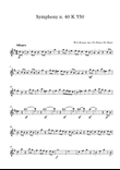 Mozart, Symphony n. 40 K.550 (Easy Flute version for beginners)