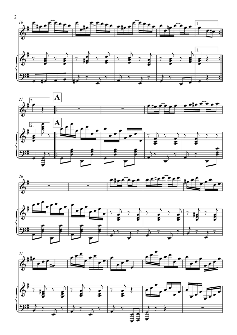 Black And White Rag Black And White Rag Flute Solo scores gallery preview page 3