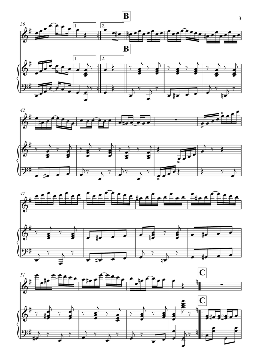 Black And White Rag Black And White Rag Flute Solo scores gallery preview page 4