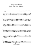Vivaldi's Winter (Largo, from the Four Seasons) - Easy arrangement for beginner viola