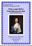 The Lass with the Delicate Air - F Horn Duet with Piano Accompaniment Score and Parts PDF