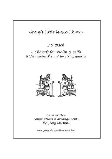 Bach - 8 Chorals for violin & cello