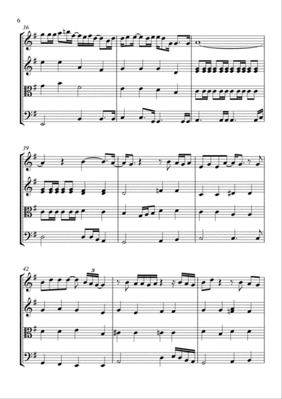 Desperado String Quartet scores gallery preview page 6