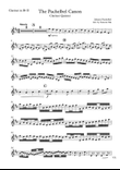 The Pachelbel Canon - Clarinet Quintet
