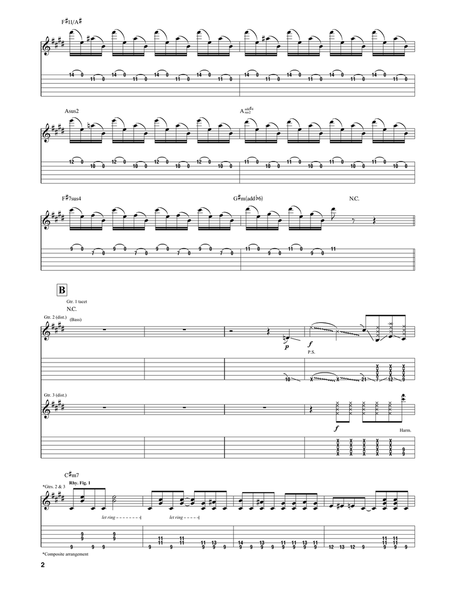 Nineteen Eighty Nineteen Eighty Guitar Tablature scores gallery preview page 2