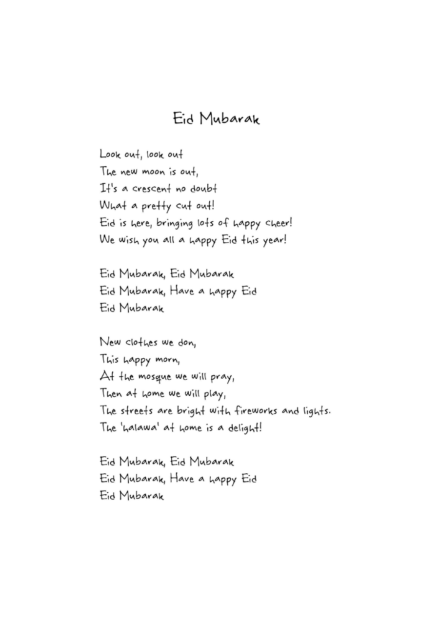 Eid Mubarak Eid Mubarak Unison Choir scores gallery preview page 2