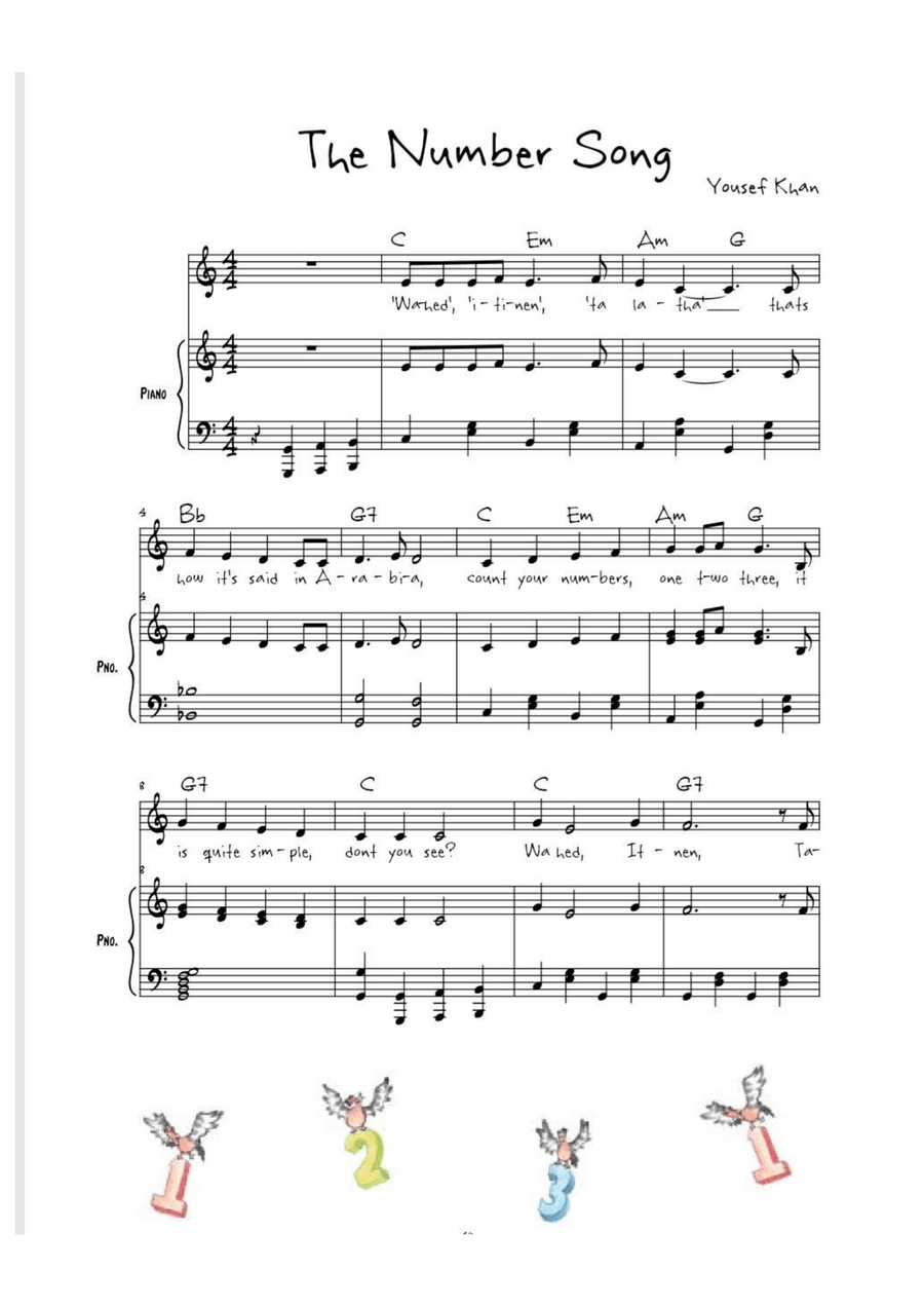 The Number Song The Number Song Unison Choir scores gallery preview page 3