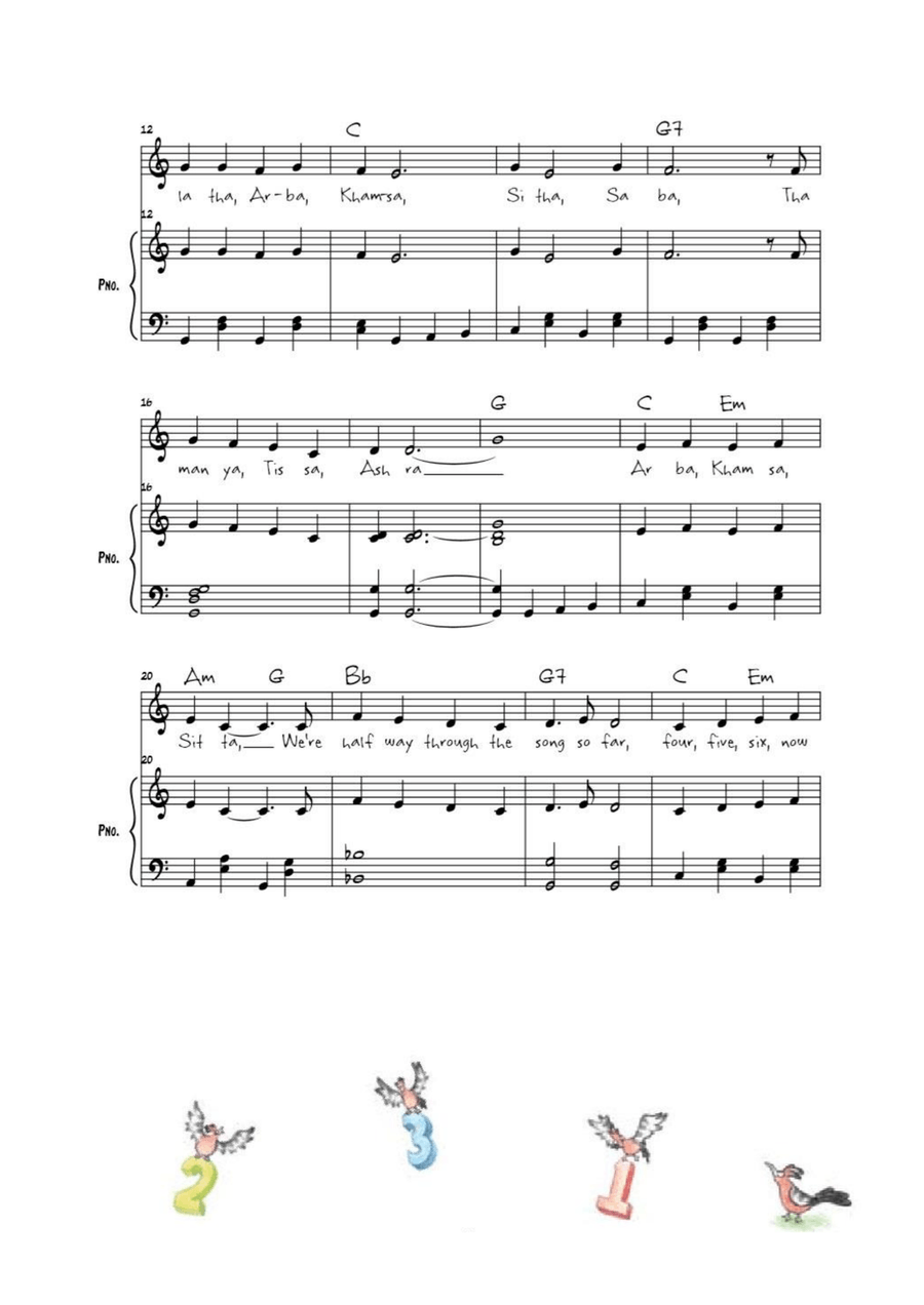 The Number Song The Number Song Unison Choir scores gallery preview page 4