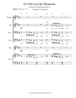 Go Tell it on the Mountain -SATB with optional instruments and piano