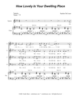 How Lovely Is Your Dwelling Place (SATB) mini preview