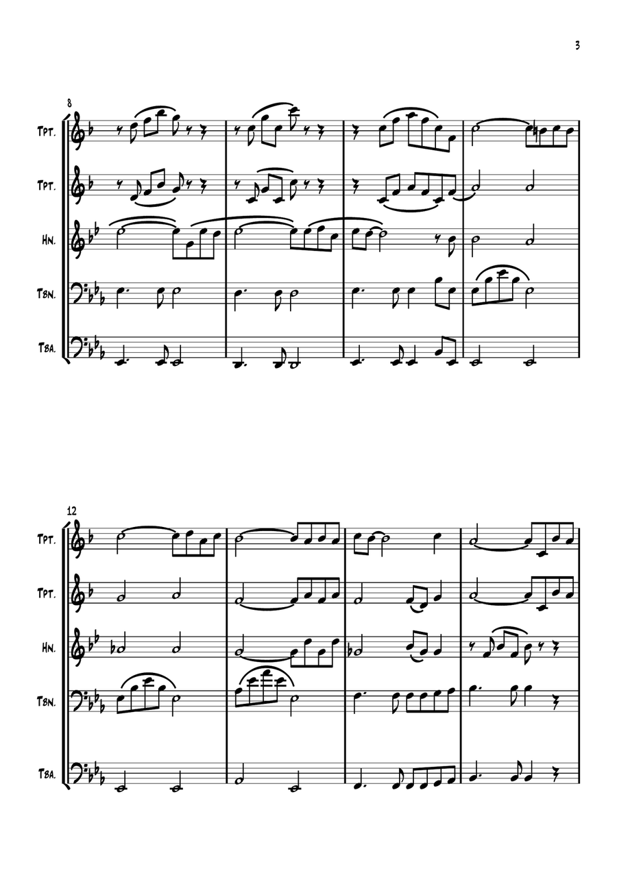 My Way My Way Euphonium scores gallery preview page 3