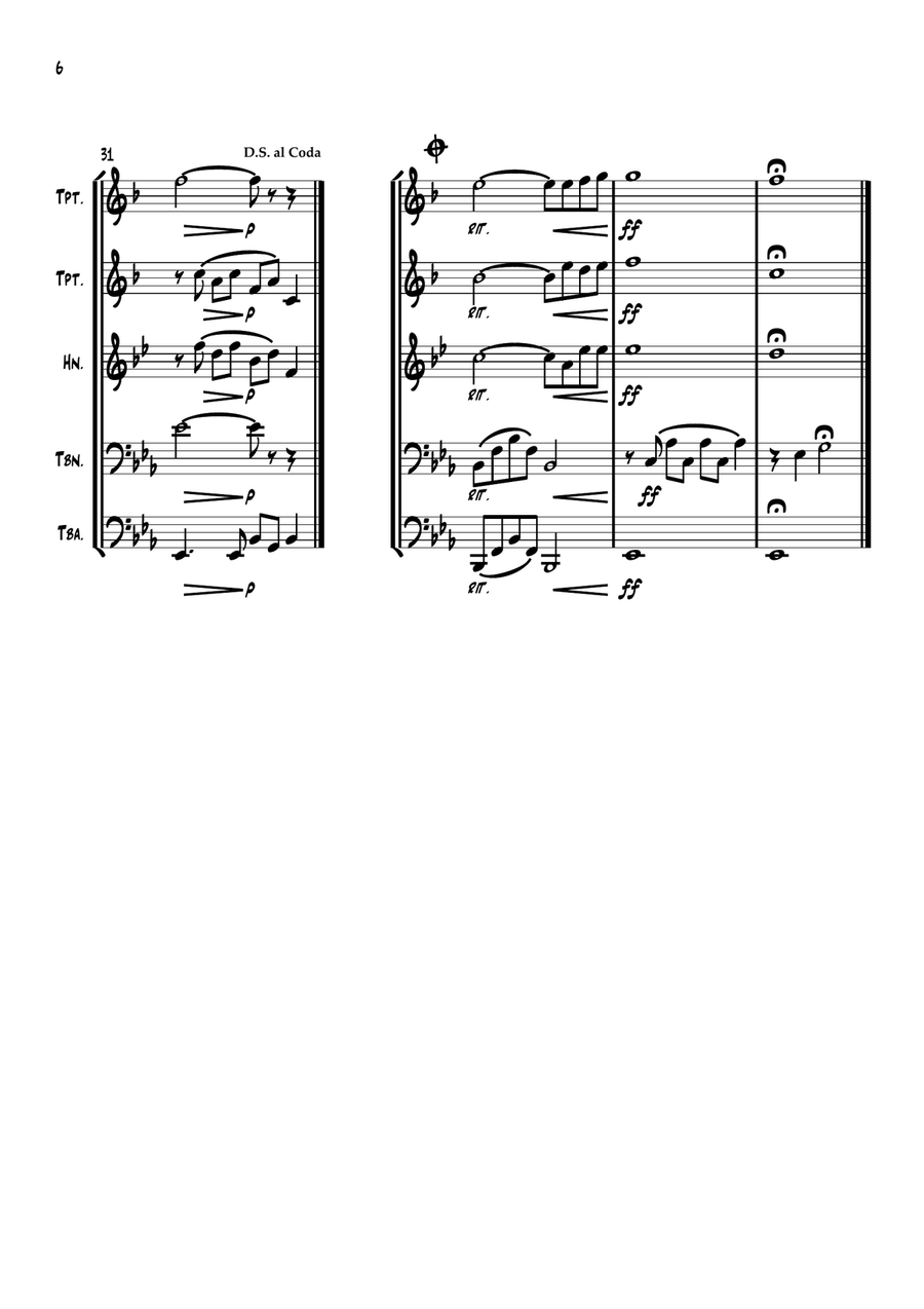 My Way My Way Euphonium scores gallery preview page 6