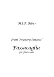 Biber Passacaglia FLUTE