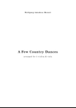 MOZART: A Few Country Dances, for 3 violins & viola