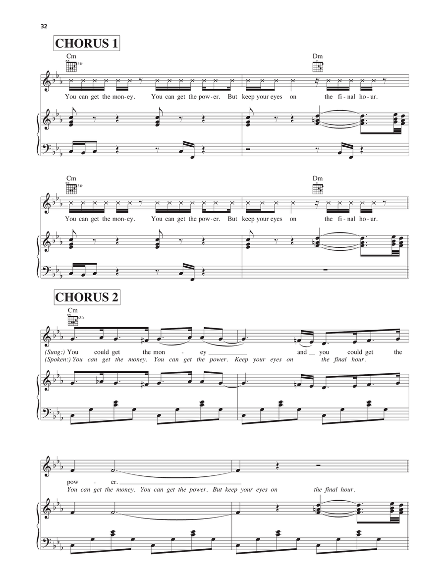 Final Hour Final Hour Piano, Vocal, Guitar scores gallery preview page 2