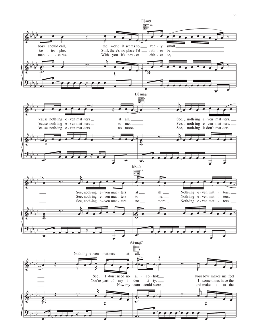 Nothing Even Matters Nothing Even Matters Piano, Vocal, Guitar scores gallery preview page 2