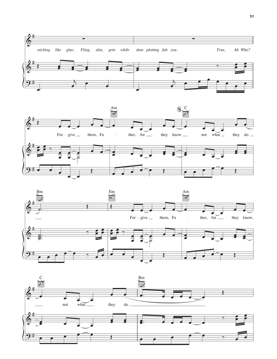 Forgive Them Father Forgive Them Father Piano, Vocal, Guitar scores gallery preview page 2