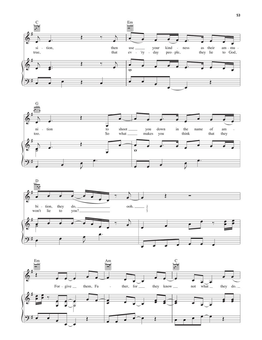 Forgive Them Father Forgive Them Father Piano, Vocal, Guitar scores gallery preview page 4