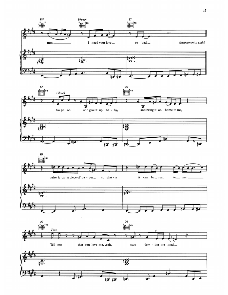 Need Your Love So Bad Need Your Love So Bad Piano, Vocal, Guitar scores gallery preview page 3