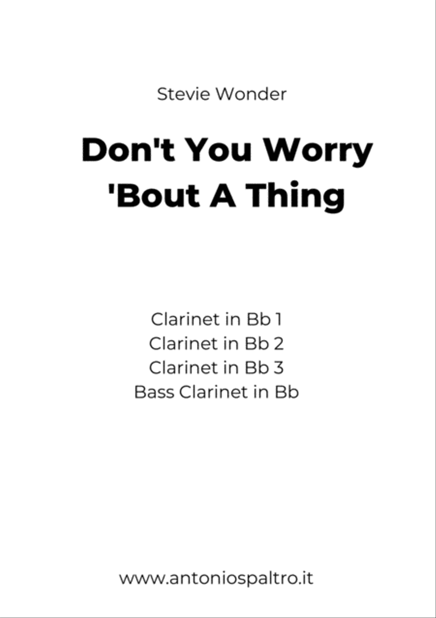 Don't You Worry 'bout A Thing Woodwind Ensemble scores gallery preview page 2
