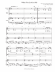 When You Look At Me (SATB)