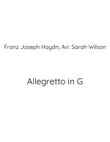 Allegretto in G Haydn two clarinets duet