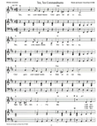 Ten, Ten Commandments (accompaniment and lead sheet)