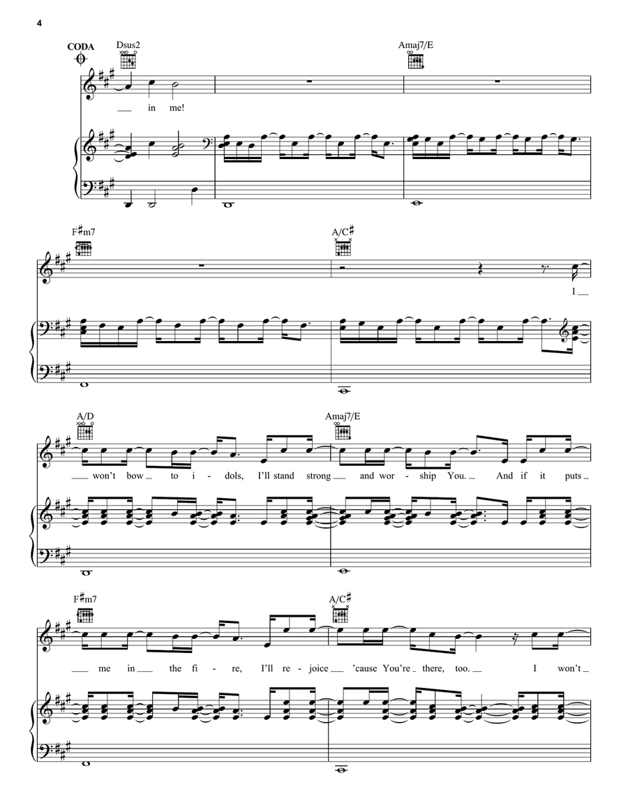 Christ Be Magnified Christ Be Magnified Piano, Vocal, Guitar scores gallery preview page 4