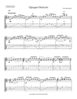 Opaque Horizon - guitar solo (guitar with tab)
