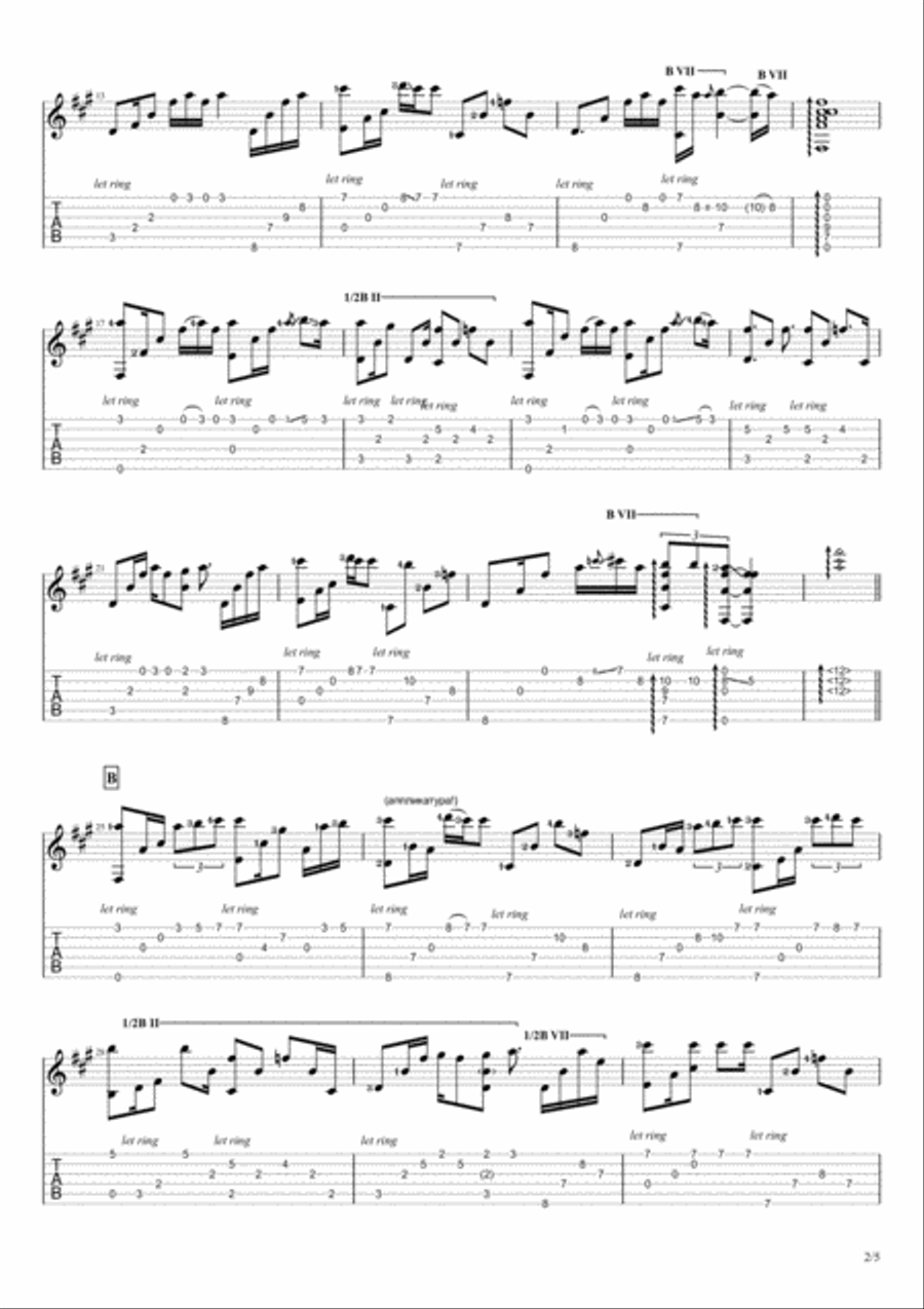 Shape Of My Heart Electric Guitar scores gallery preview page 2