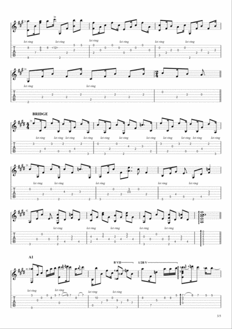 Shape Of My Heart Electric Guitar scores gallery preview page 3