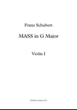 Schubert: MASS in G Major (Version for SSAA choir, SAA soli, strings and organ) set of orchestra par