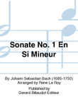 Sonate No. 1 En Si Mineur