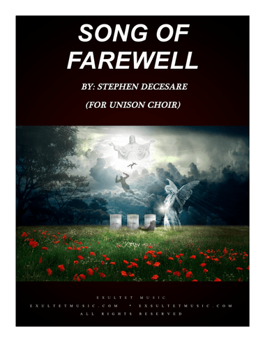 Song Of Farewell (for Unison Choir)