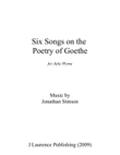 Six Songs on the Poetry of Goethe