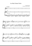 Jos Mun Tuttuni Tulisi (horn solo and piano accompaniment with chords)