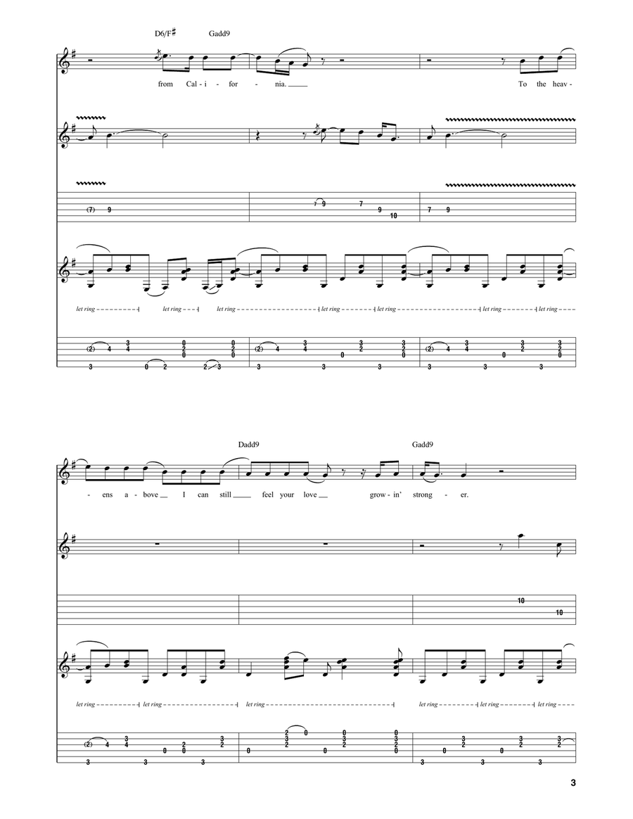 Sweet Mariona Sweet Mariona Electric Guitar scores gallery preview page 3
