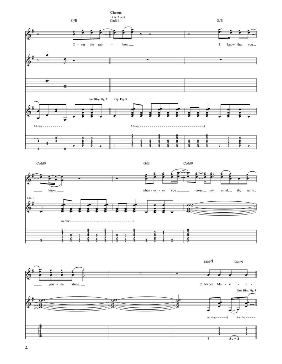 Sweet Mariona Sweet Mariona Electric Guitar scores gallery preview page 4