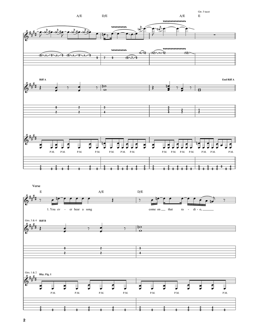 Turn It Up Turn It Up Electric Guitar scores gallery preview page 2
