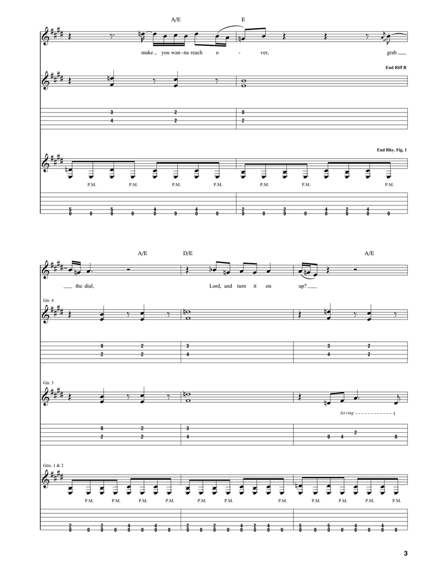 Turn It Up Turn It Up Electric Guitar scores gallery preview page 3