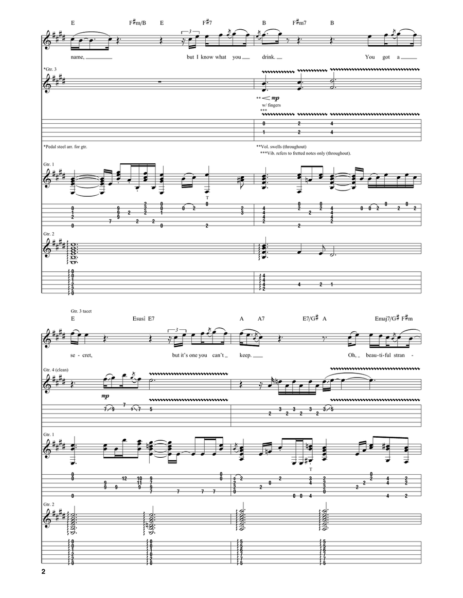 Beautiful Stranger Beautiful Stranger Electric Guitar scores gallery preview page 2