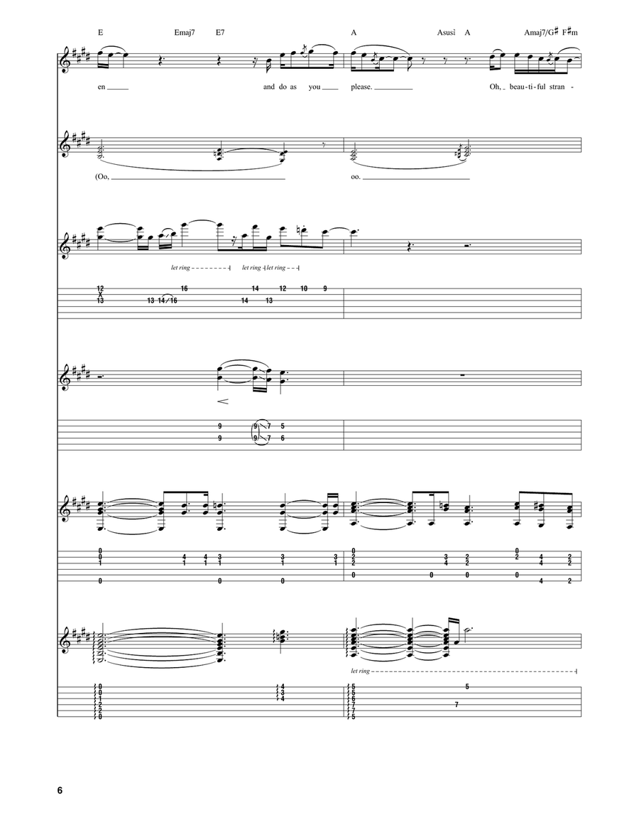 Beautiful Stranger Beautiful Stranger Electric Guitar scores gallery preview page 6